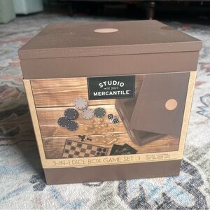 Studio Mercantile 5-in-1 Dice Box Game Set